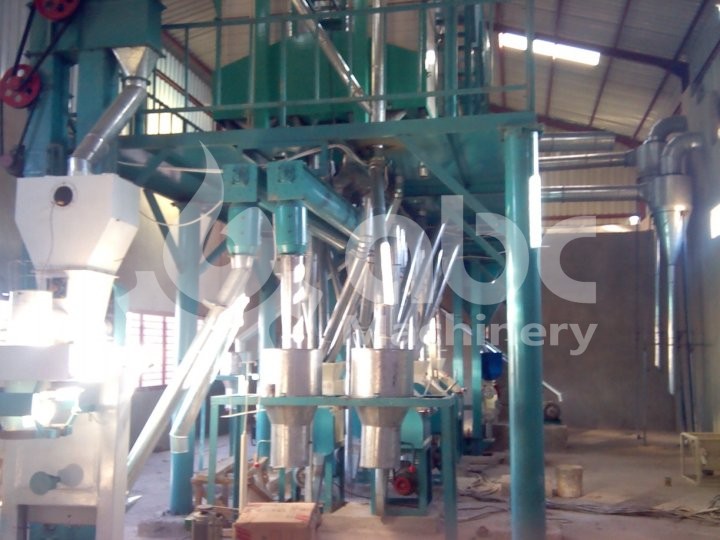 Zambia 60TPD maize flour mill plant