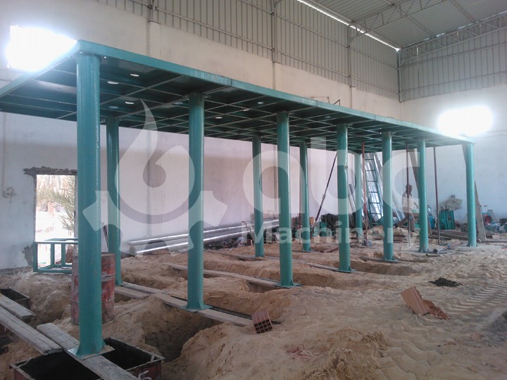 steel frame structure of wheat flour milling plant
