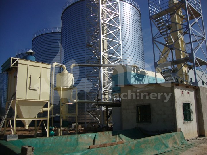 the feeding pit and cleaning machine