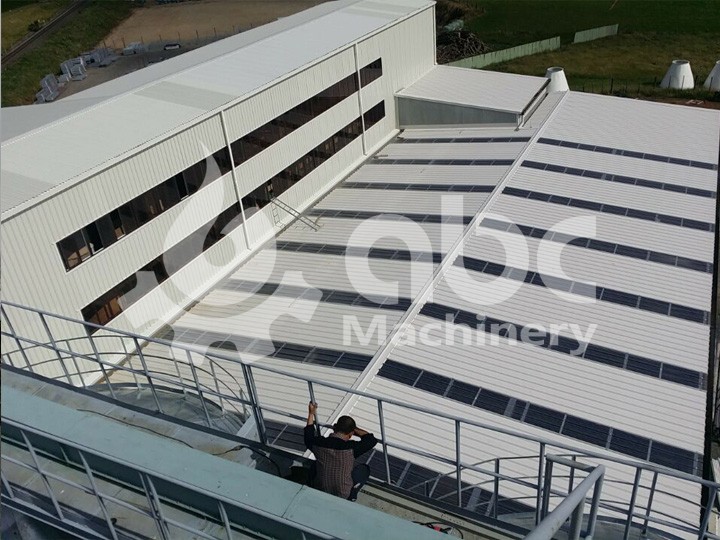 top view of wheat flour plant