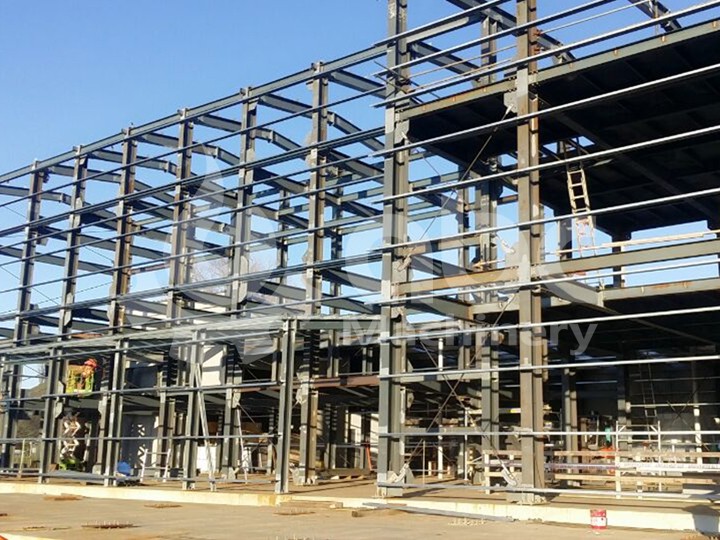 160TPD Storey Steel Frame Workshop in New Zealand